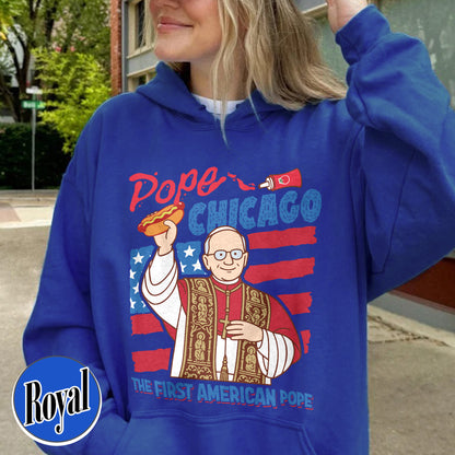 Pope Chicago Hoodie, Pope Robert Prevost Hoodie,Religious Hoodie,Pope Hoodie, Jesus Hoodie Gift