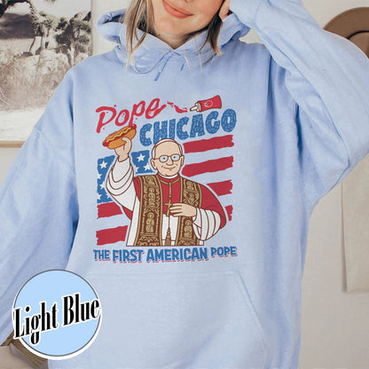 Pope Chicago Hoodie, Pope Robert Prevost Hoodie,Religious Hoodie,Pope Hoodie, Jesus Hoodie Gift