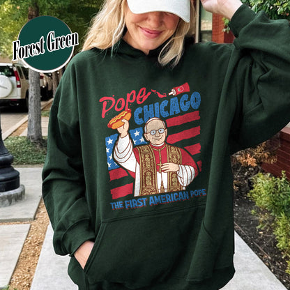 Pope Chicago Hoodie, Pope Robert Prevost Hoodie,Religious Hoodie,Pope Hoodie, Jesus Hoodie Gift