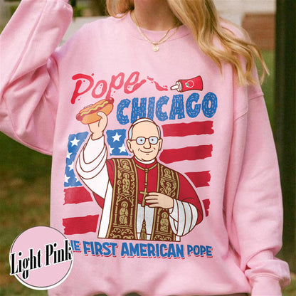 Pope Chicago Sweatshirt, Pope Robert Prevost Sweatshirt,Religious Sweatshirt,Pope Sweatshirt, Jesus Sweatshirt Gift