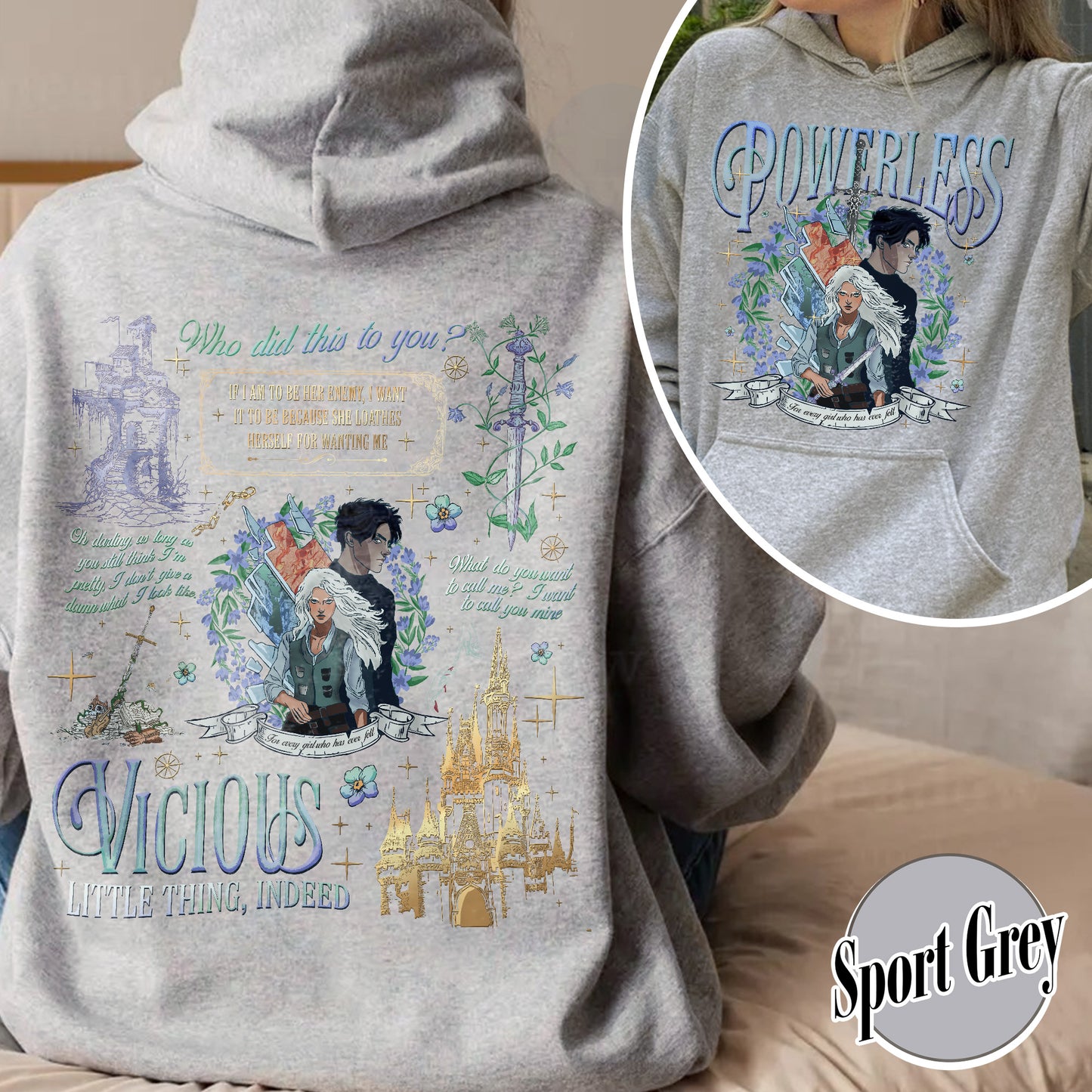 Powerless Bookish Hoodie For Fan, Kai Azer I Love You Hoodie, Fearless Fan Hoodie