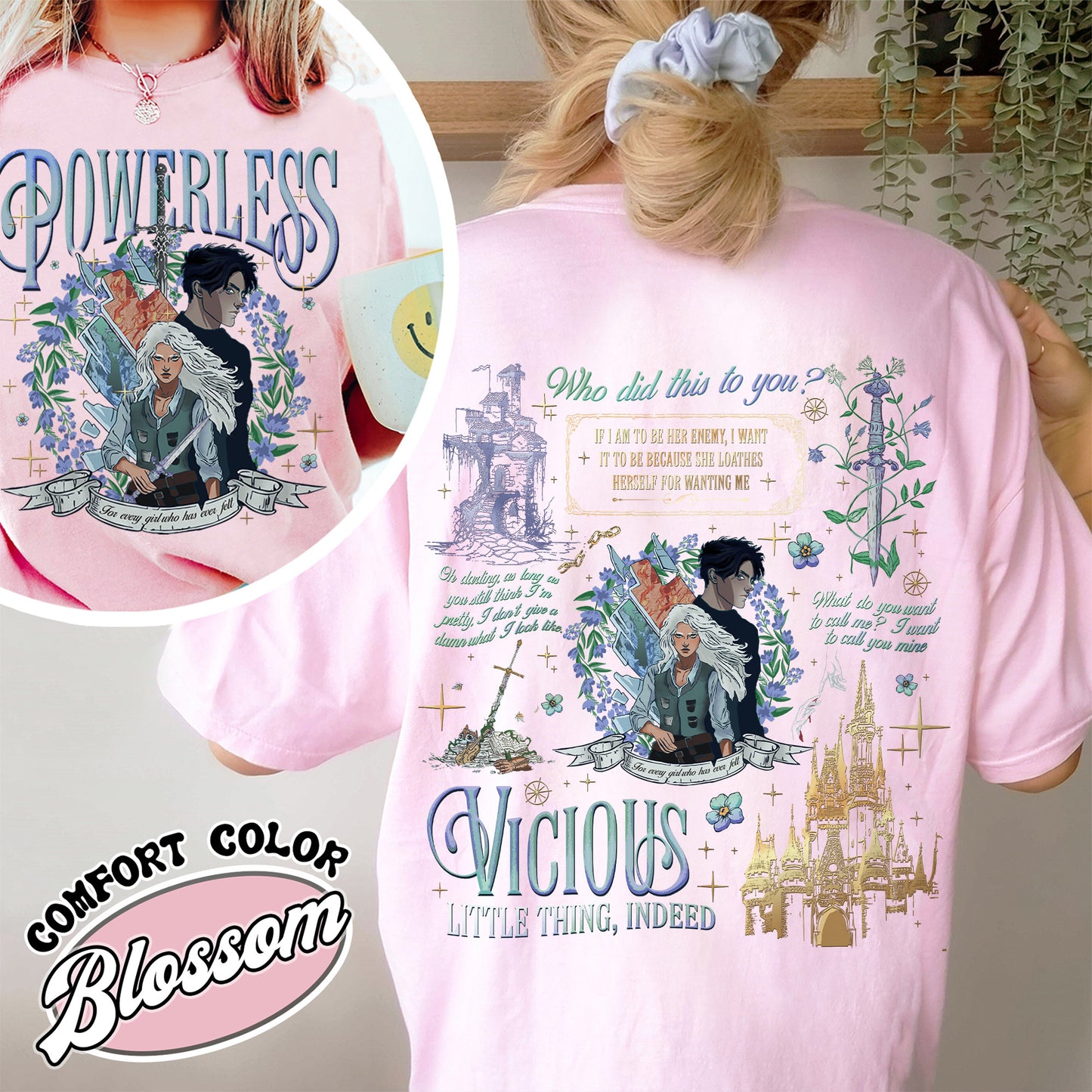 Powerless Bookish Comfort Colors Shirt For Fan, Kai Azer I Love You TShirt, Fearless Fan Shirt