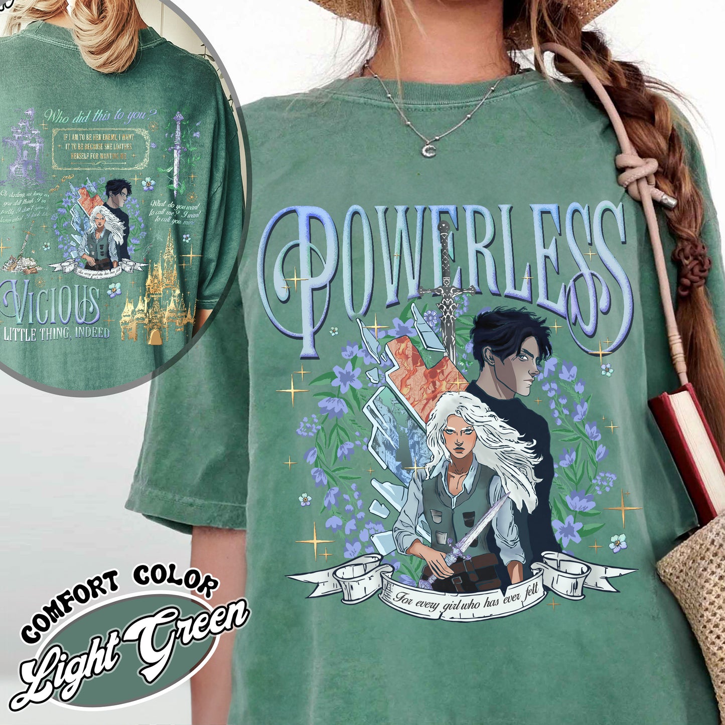Powerless Bookish Comfort Colors Shirt For Fan, Kai Azer I Love You TShirt, Fearless Fan Shirt