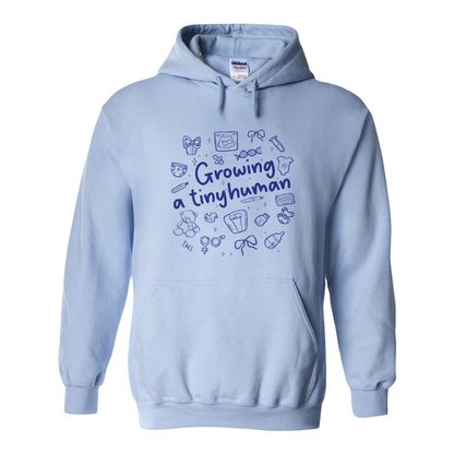 Pregnancy Announcement Hoodie, Growing a Tiny Human Hoodie, Baby Reveal Maternity Hoodie