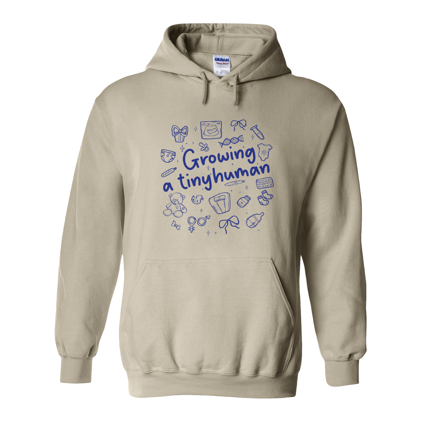 Pregnancy Announcement Hoodie, Growing a Tiny Human Hoodie, Baby Reveal Maternity Hoodie