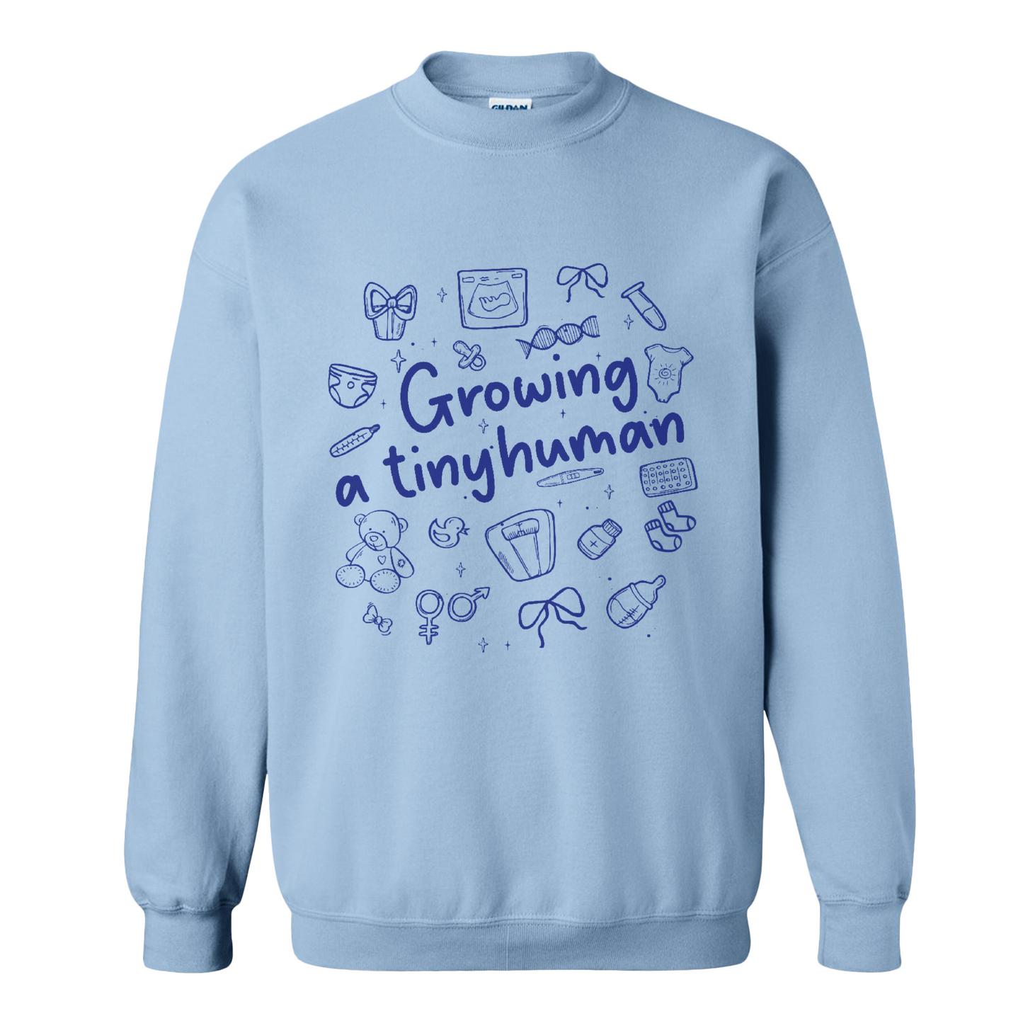 Pregnancy Announcement Sweatshirt, Growing a Tiny Human Sweatshirt, Baby Reveal Maternity Sweatshirt