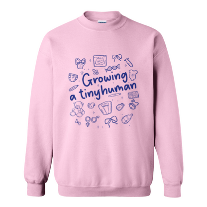 Pregnancy Announcement Sweatshirt, Growing a Tiny Human Sweatshirt, Baby Reveal Maternity Sweatshirt