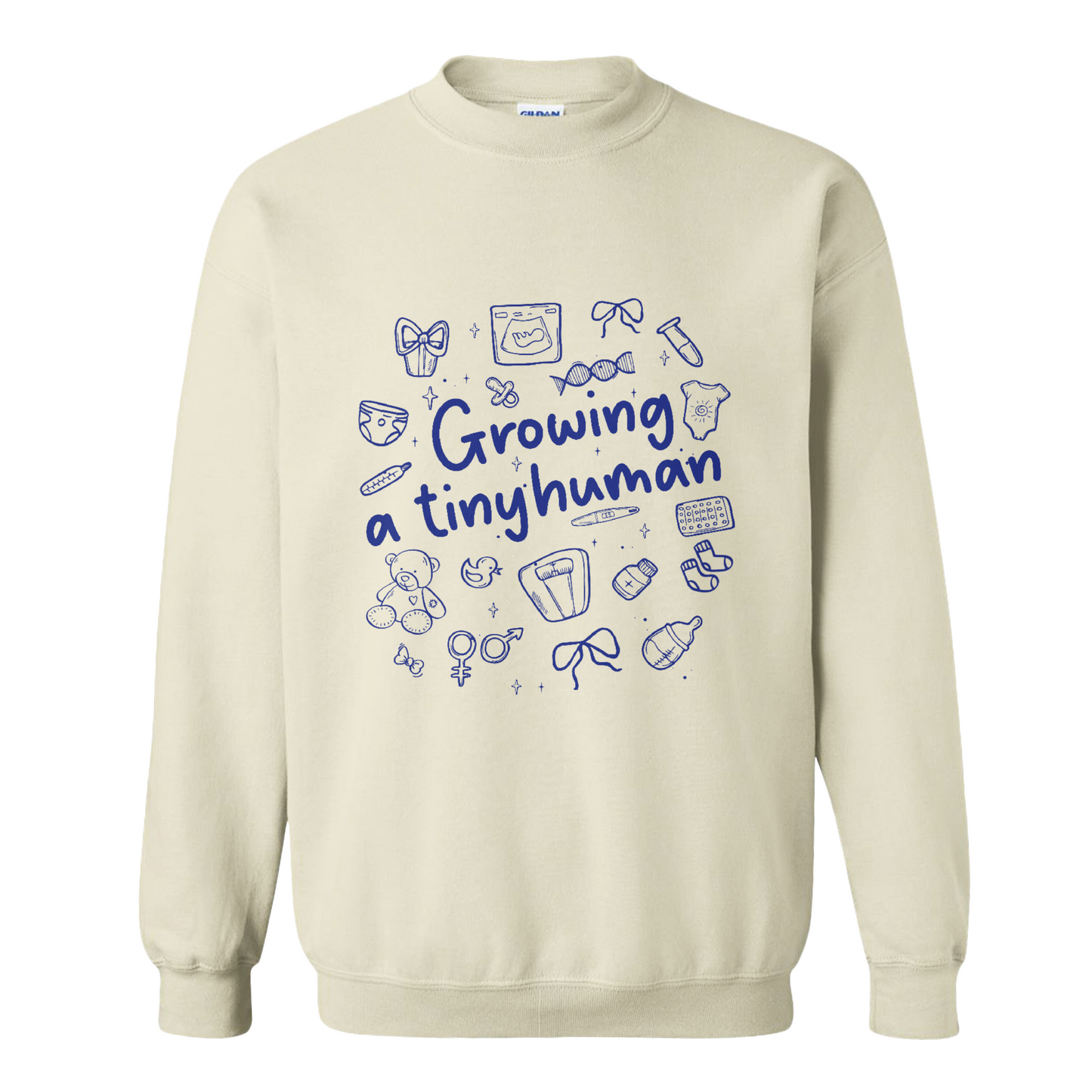 Pregnancy Announcement Sweatshirt, Growing a Tiny Human Sweatshirt, Baby Reveal Maternity Sweatshirt