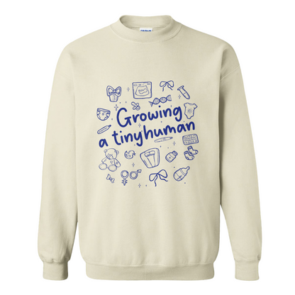 Pregnancy Announcement Sweatshirt, Growing a Tiny Human Sweatshirt, Baby Reveal Maternity Sweatshirt