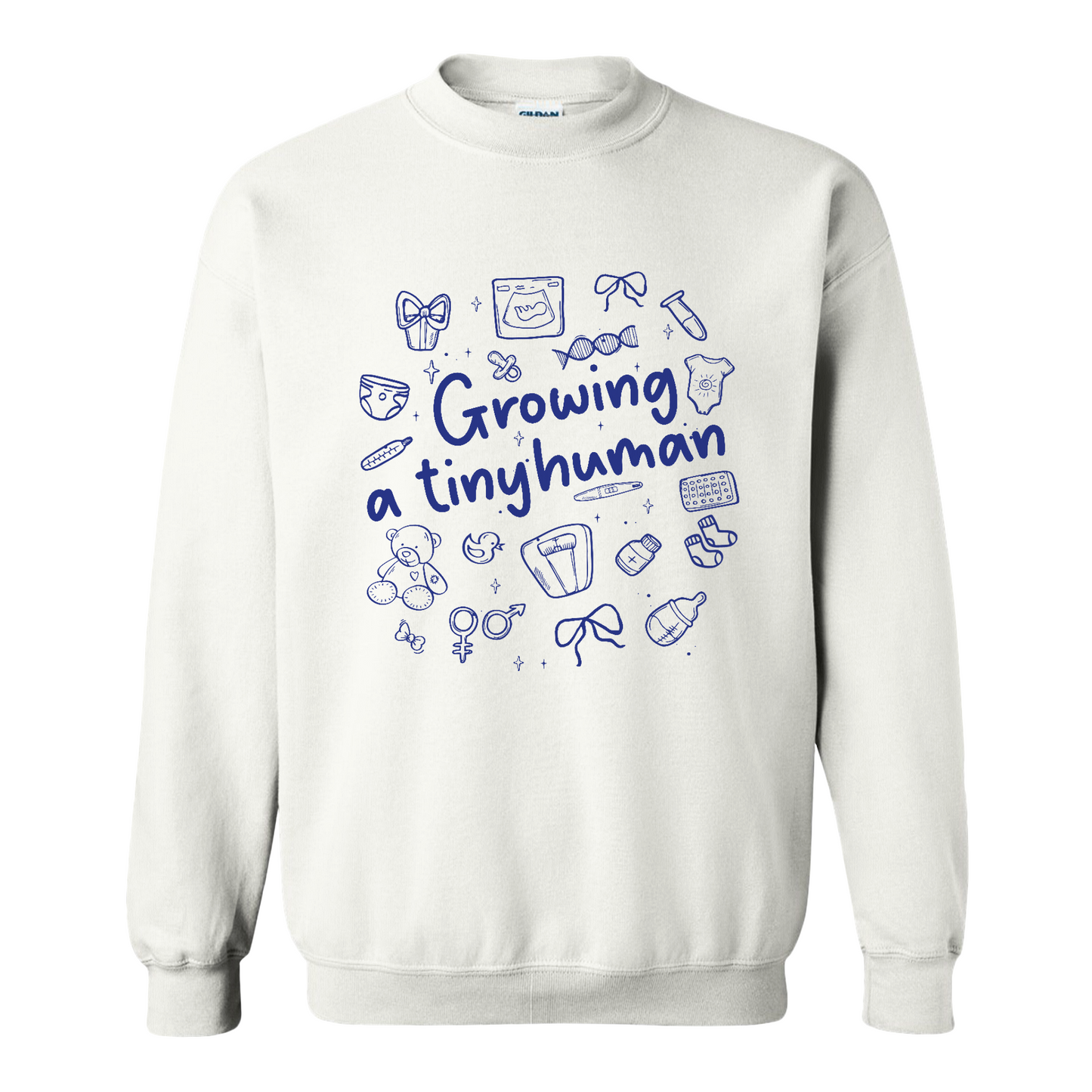 Pregnancy Announcement Sweatshirt, Growing a Tiny Human Sweatshirt, Baby Reveal Maternity Sweatshirt