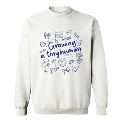 Pregnancy Announcement Sweatshirt, Growing a Tiny Human Sweatshirt, Baby Reveal Maternity Sweatshirt