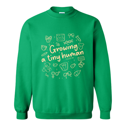 Pregnancy Announcement Sweatshirt, Growing a Tiny Human Sweatshirt, Baby Reveal Maternity Sweatshirt