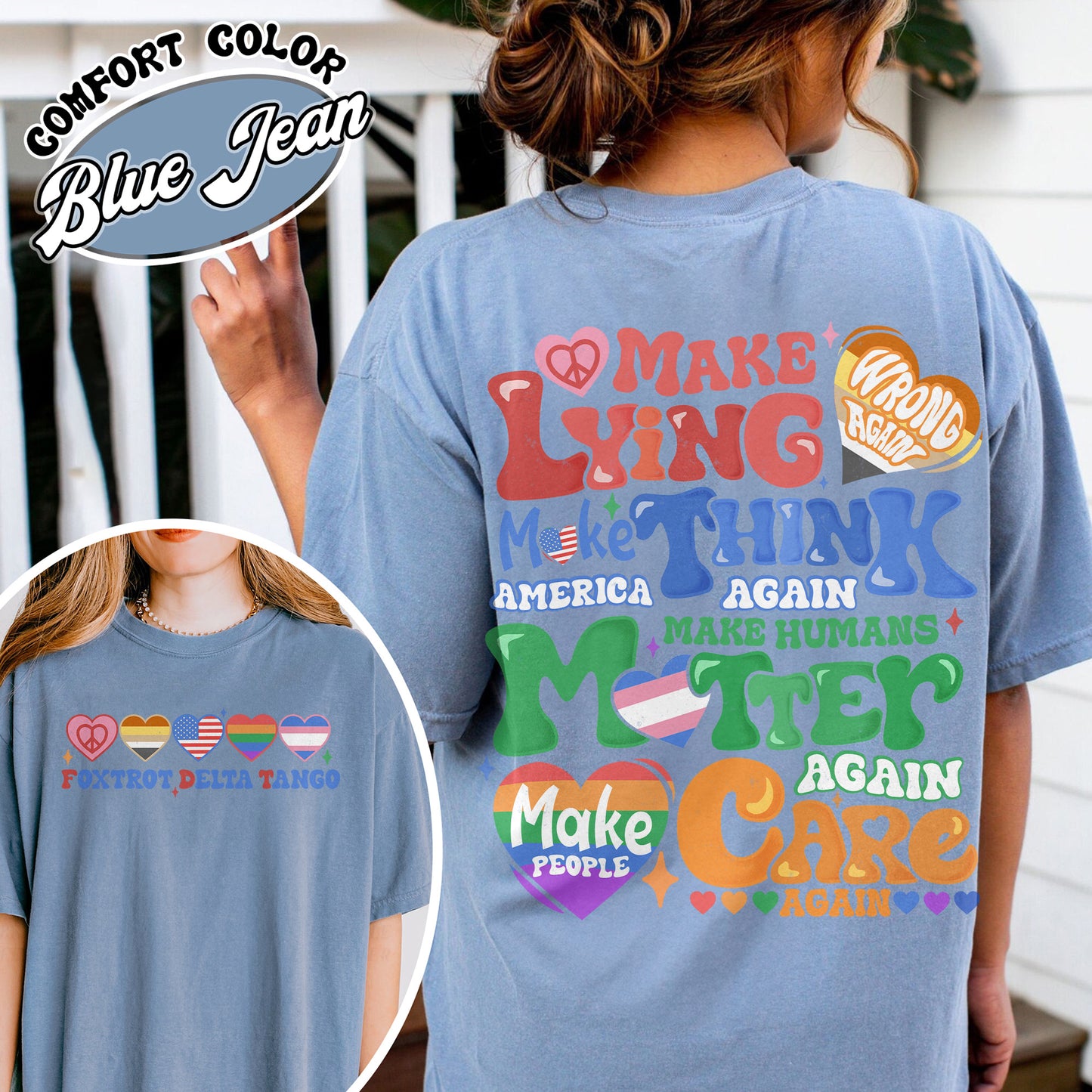 Pride Month Comfort Colors Shirt,Make Lying Wrong Again Shirt,Pride Month Shirt, Lesbian Flag Shirt, Gay Shirt, Anti-Lying