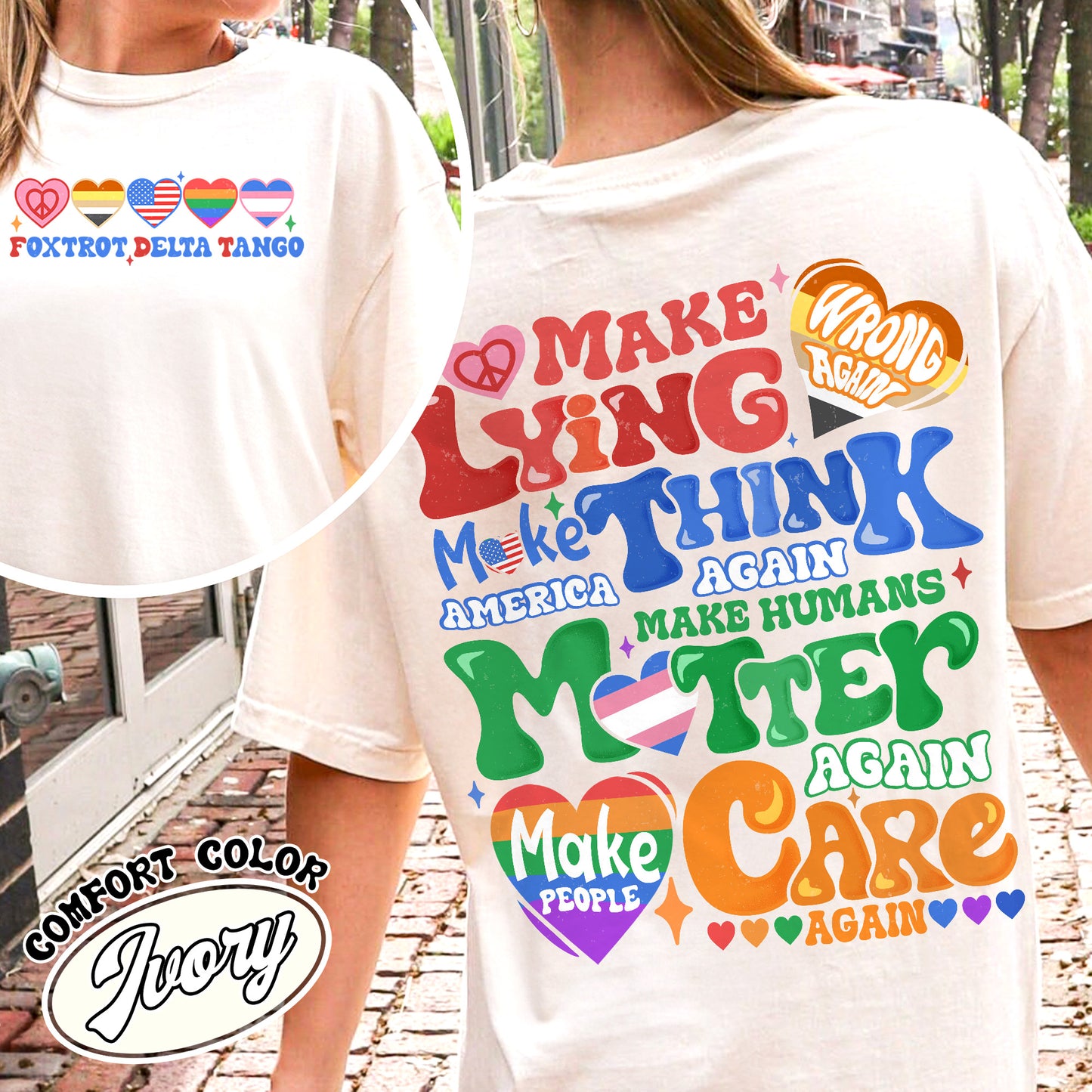 Pride Month Comfort Colors Shirt,Make Lying Wrong Again Shirt,Pride Month Shirt, Lesbian Flag Shirt, Gay Shirt, Anti-Lying
