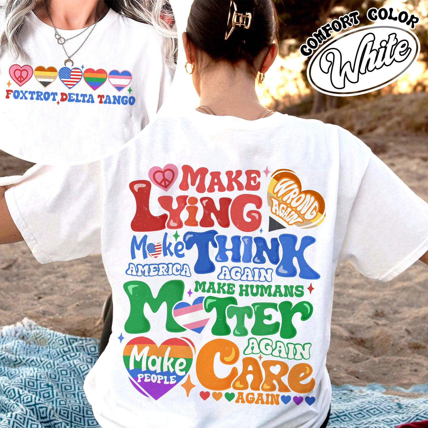 Pride Month Comfort Colors Shirt,Make Lying Wrong Again Shirt,Pride Month Shirt, Lesbian Flag Shirt, Gay Shirt, Anti-Lying