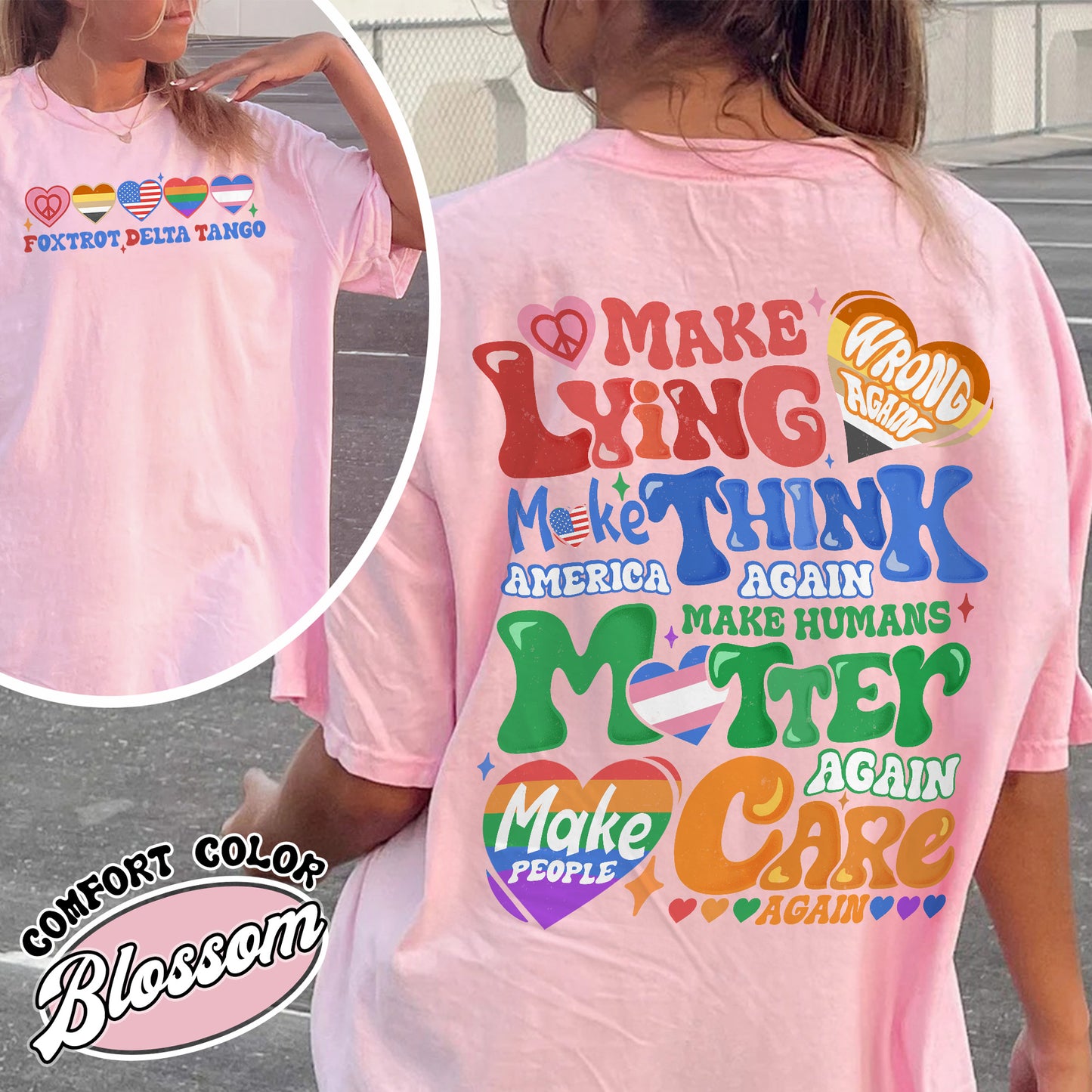 Pride Month Comfort Colors Shirt,Make Lying Wrong Again Shirt,Pride Month Shirt, Lesbian Flag Shirt, Gay Shirt, Anti-Lying