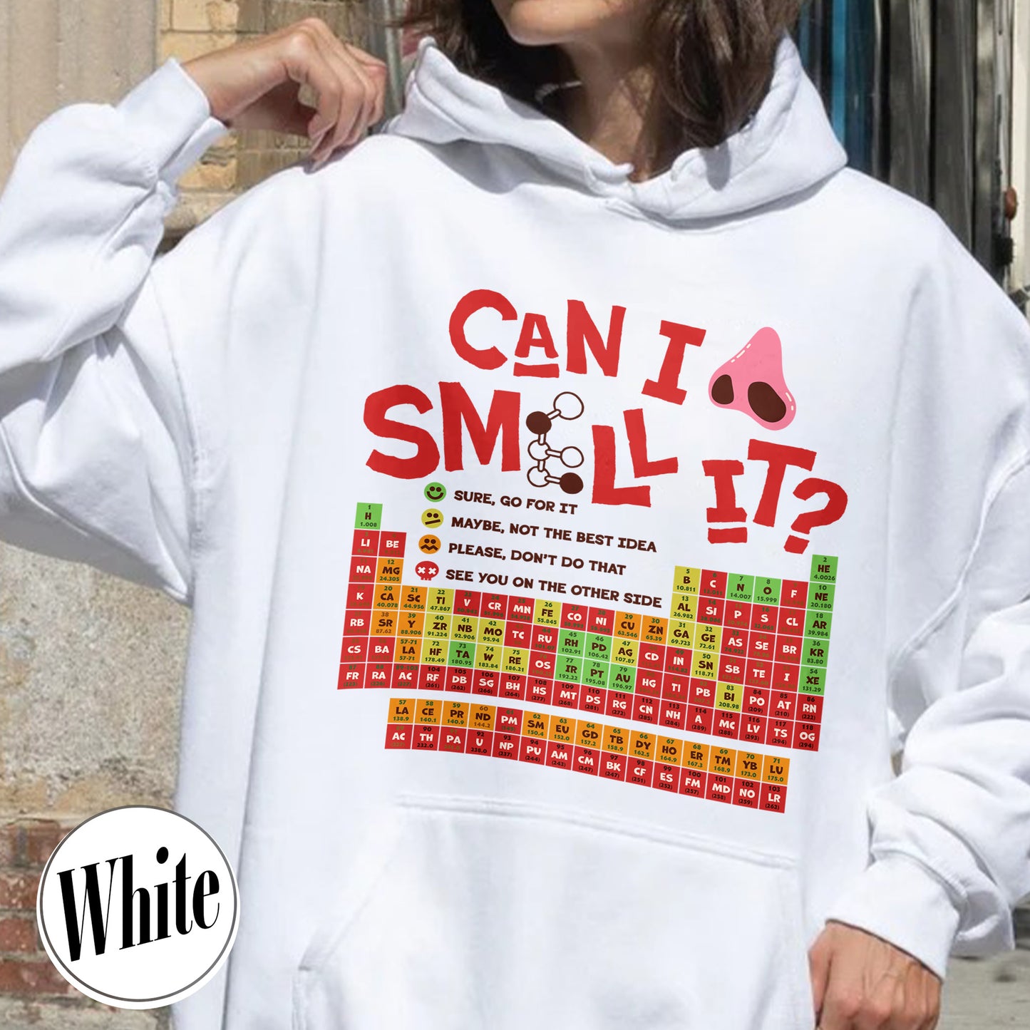 Funny Chemistry Hoodie,Can I Lick Or Smell It Periodic Table Hoodie, Elements Table Hoodie