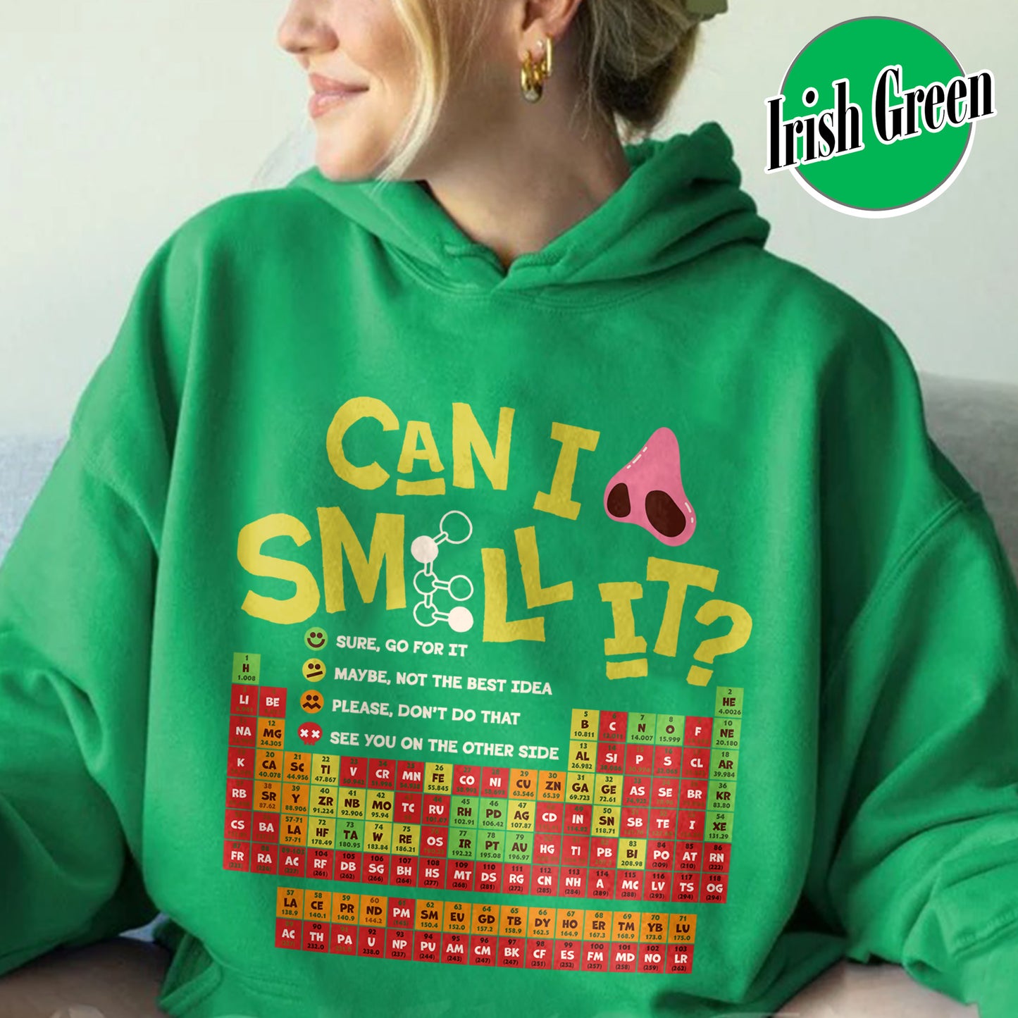 Funny Chemistry Hoodie,Can I Lick Or Smell It Periodic Table Hoodie, Elements Table Hoodie