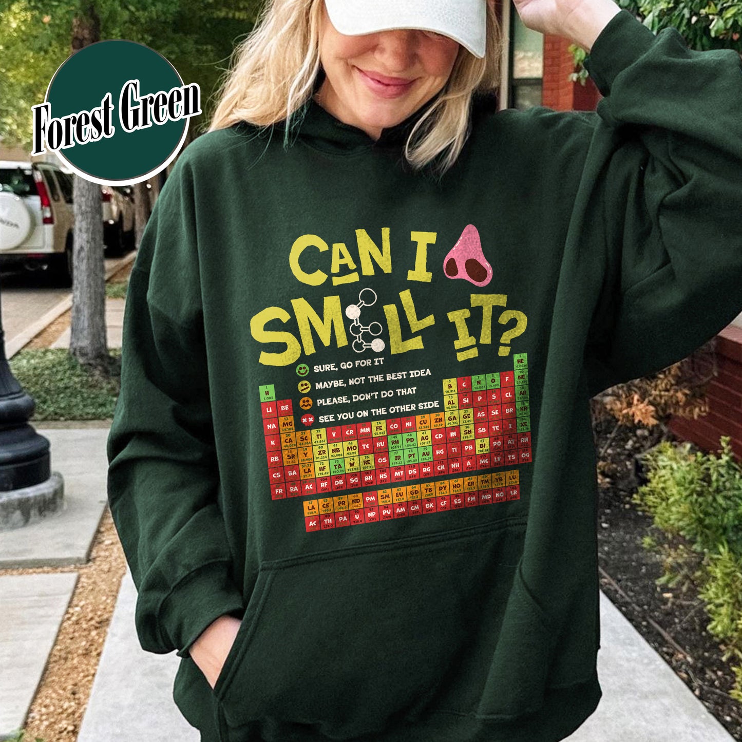 Funny Chemistry Hoodie,Can I Lick Or Smell It Periodic Table Hoodie, Elements Table Hoodie