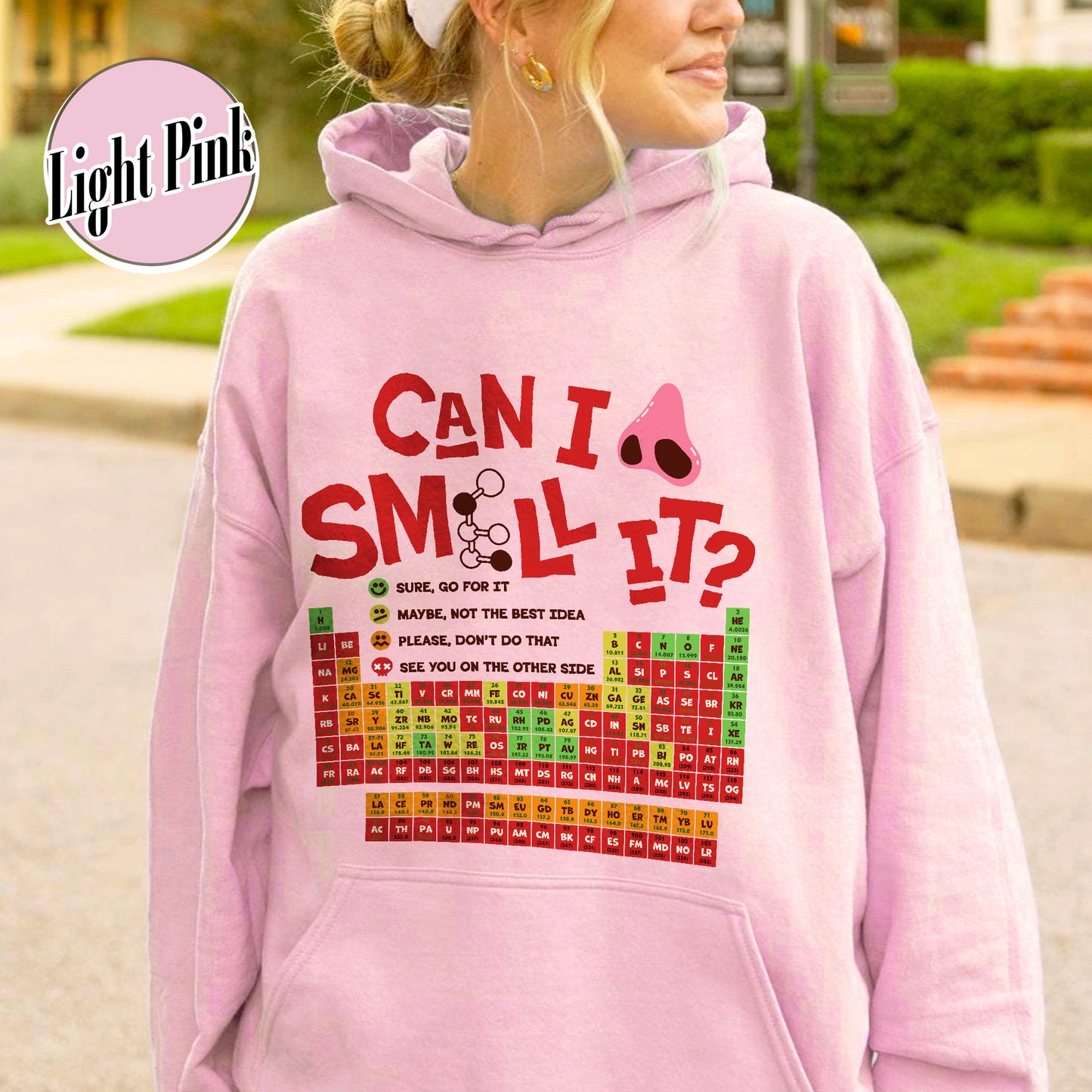 Funny Chemistry Hoodie,Can I Lick Or Smell It Periodic Table Hoodie, Elements Table Hoodie