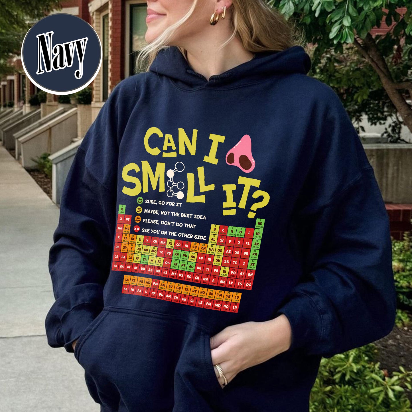 Funny Chemistry Hoodie,Can I Lick Or Smell It Periodic Table Hoodie, Elements Table Hoodie