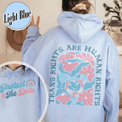 Protect The Dolls Hoodie,Trans Rights Transgender Pride Feminist Hoodie