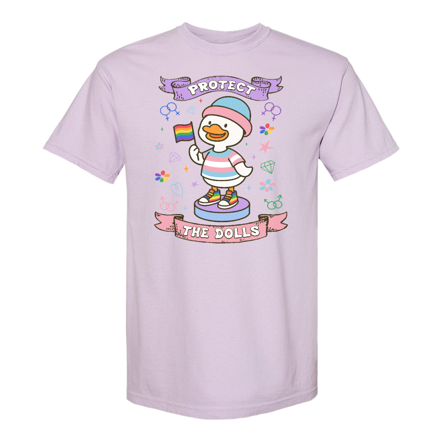 Protect The Dolls Comfort Colors Shirt,Trans Rights Transgender Pride Feminist Shirt