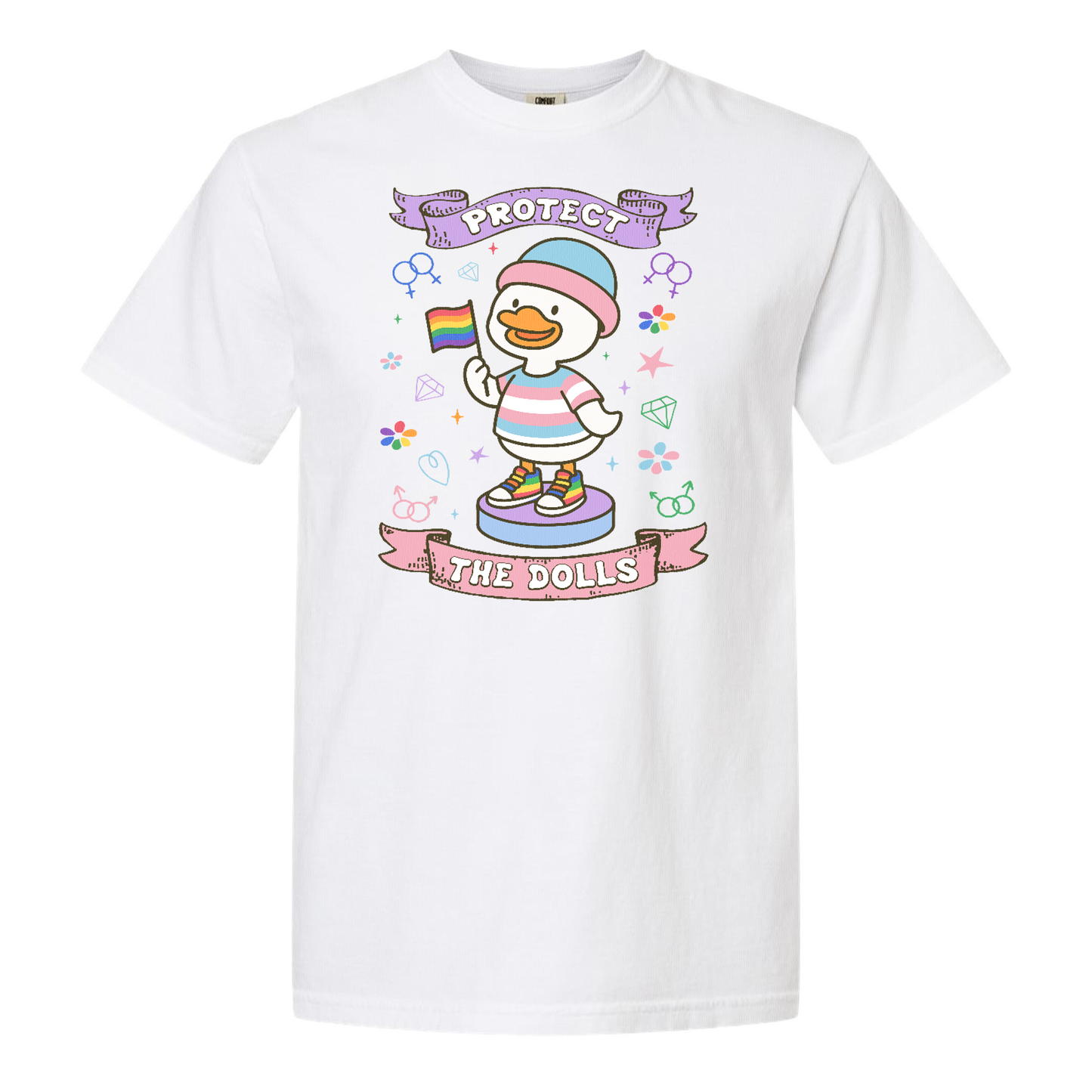 Protect The Dolls Comfort Colors Shirt,Trans Rights Transgender Pride Feminist Shirt