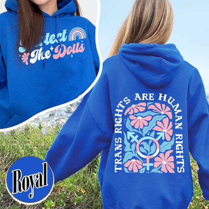 Protect The Dolls Hoodie,Trans Rights Transgender Pride Feminist Hoodie