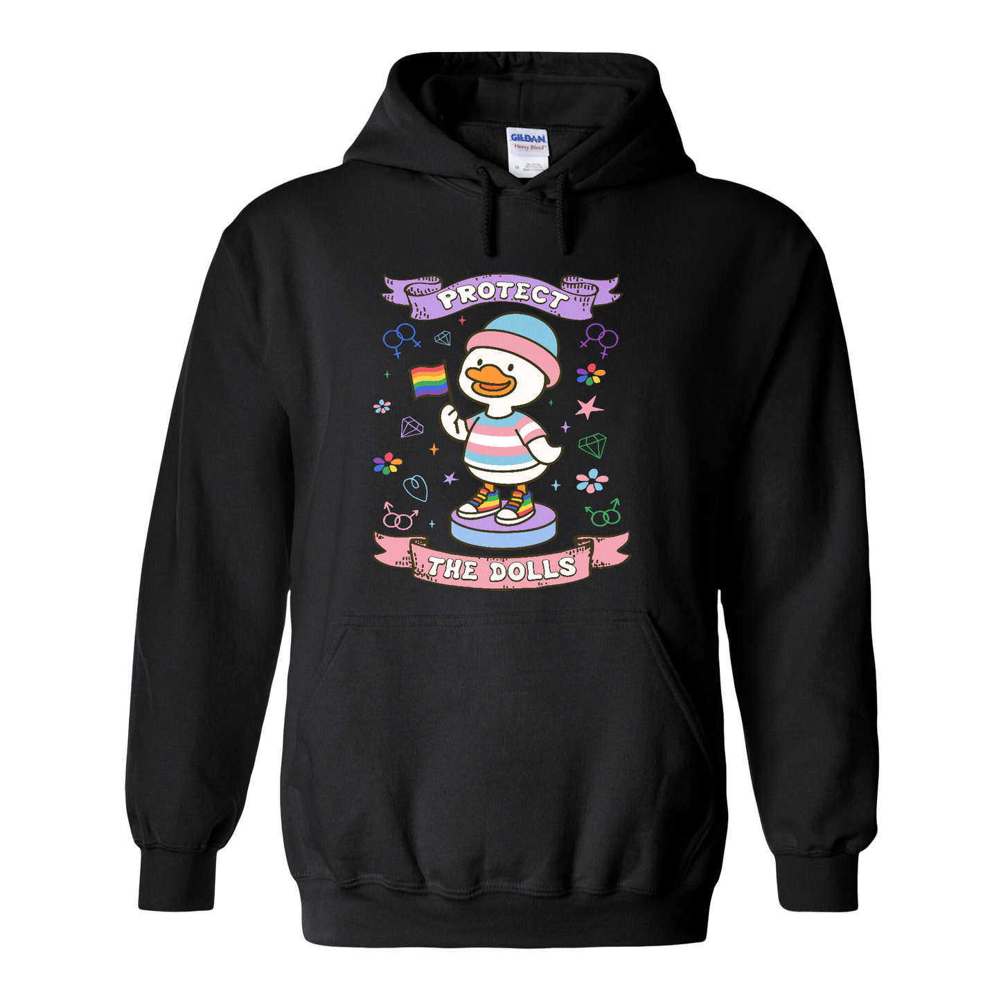 Protect The Dolls Hoodie,Trans Rights Transgender Pride Feminist Hoodie