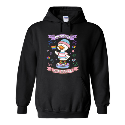 Protect The Dolls Hoodie,Trans Rights Transgender Pride Feminist Hoodie