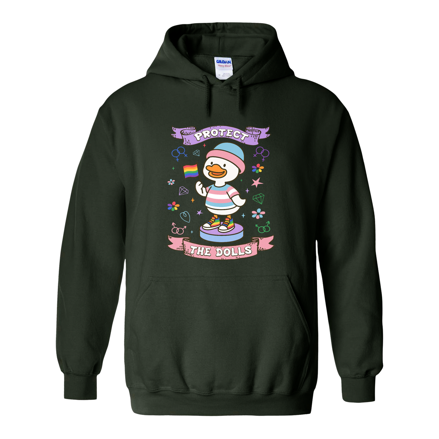 Protect The Dolls Hoodie,Trans Rights Transgender Pride Feminist Hoodie