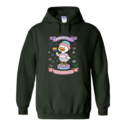 Protect The Dolls Hoodie,Trans Rights Transgender Pride Feminist Hoodie