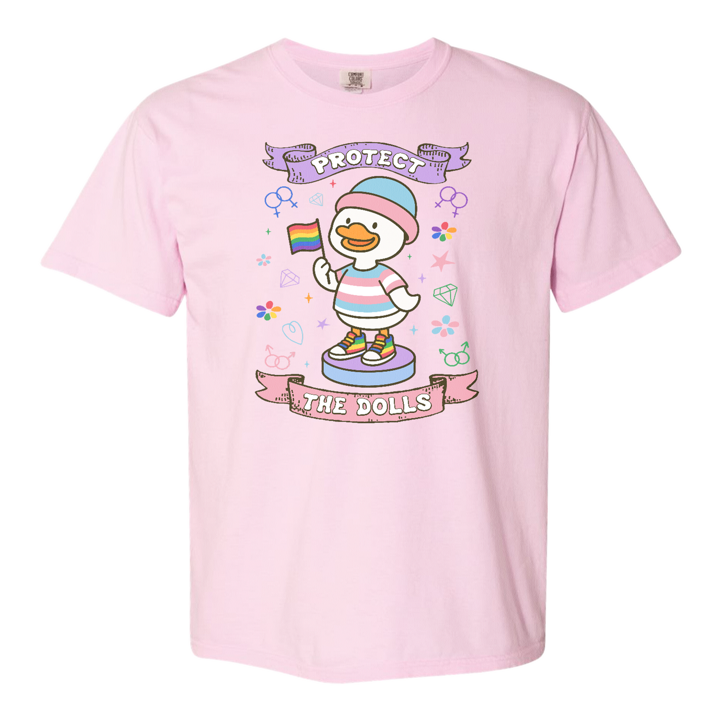 Protect The Dolls Comfort Colors Shirt,Trans Rights Transgender Pride Feminist Shirt