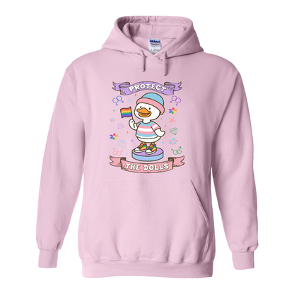 Protect The Dolls Hoodie,Trans Rights Transgender Pride Feminist Hoodie