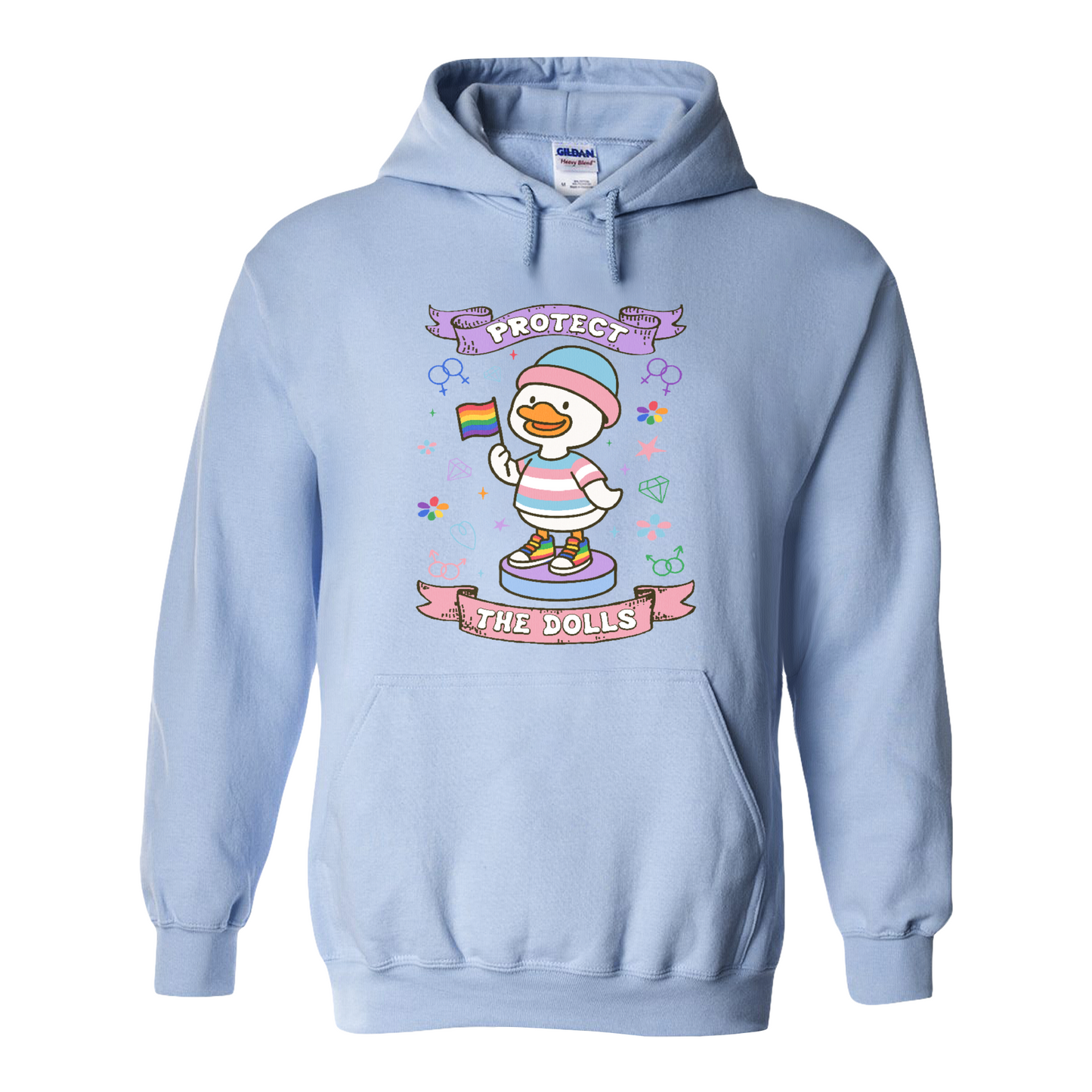 Protect The Dolls Hoodie,Trans Rights Transgender Pride Feminist Hoodie