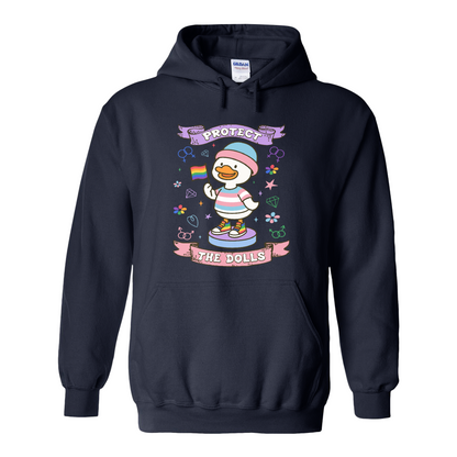 Protect The Dolls Hoodie,Trans Rights Transgender Pride Feminist Hoodie