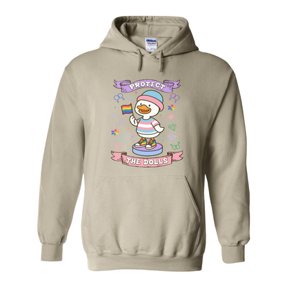 Protect The Dolls Hoodie,Trans Rights Transgender Pride Feminist Hoodie