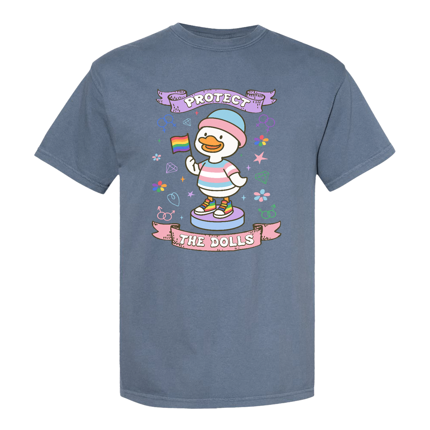 Protect The Dolls Comfort Colors Shirt,Trans Rights Transgender Pride Feminist Shirt