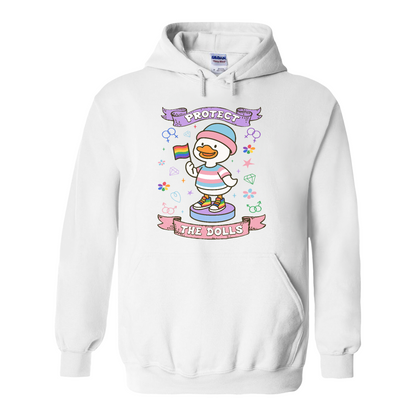 Protect The Dolls Hoodie,Trans Rights Transgender Pride Feminist Hoodie