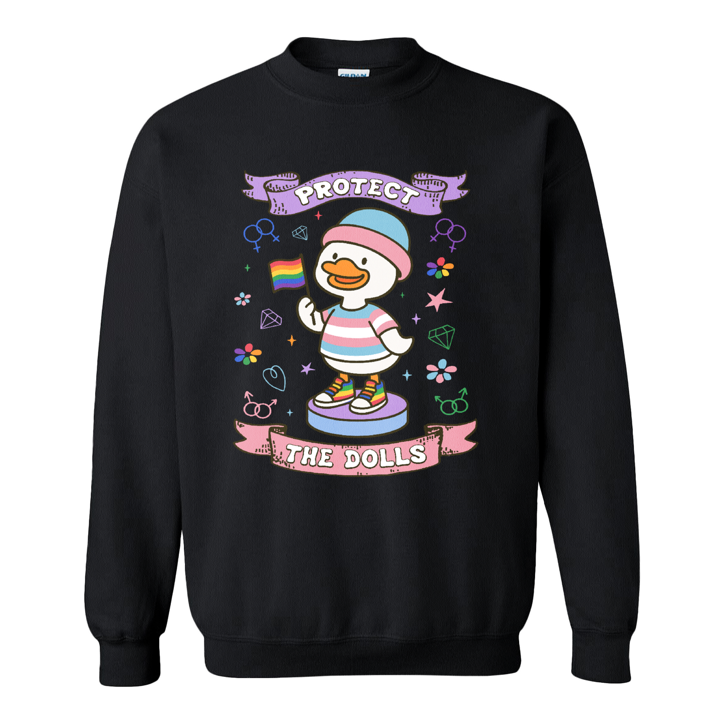 Protect The Dolls Sweatshirt,Trans Rights Transgender Pride Feminist Sweatshirt