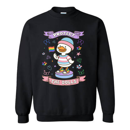 Protect The Dolls Sweatshirt,Trans Rights Transgender Pride Feminist Sweatshirt