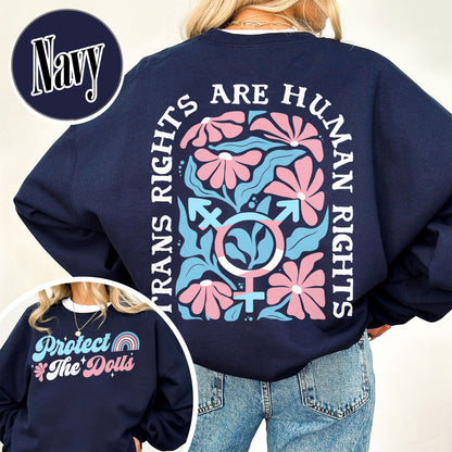 Protect The Dolls Sweatshirt,Trans Rights Transgender Pride Feminist Sweatshirt