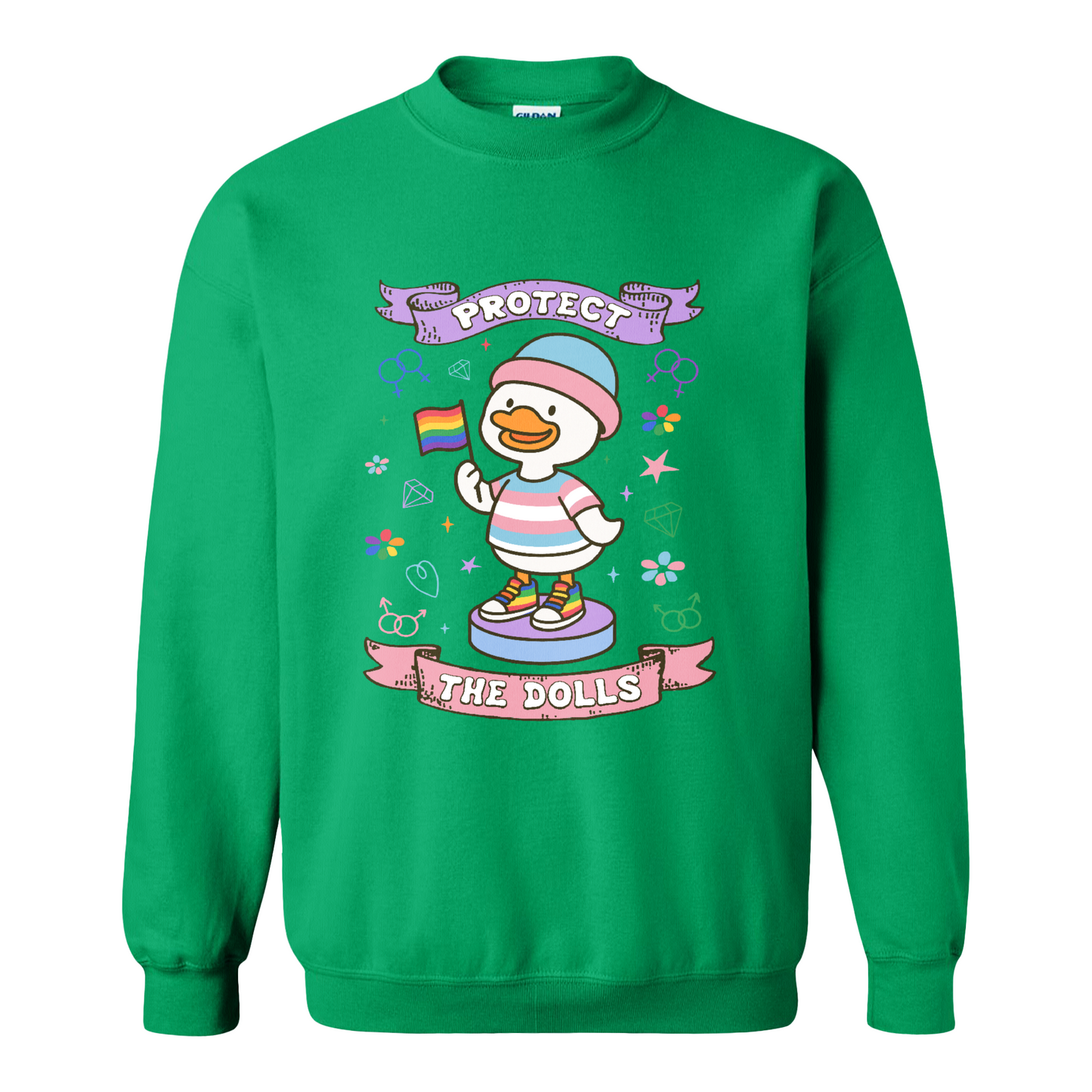 Protect The Dolls Sweatshirt,Trans Rights Transgender Pride Feminist Sweatshirt