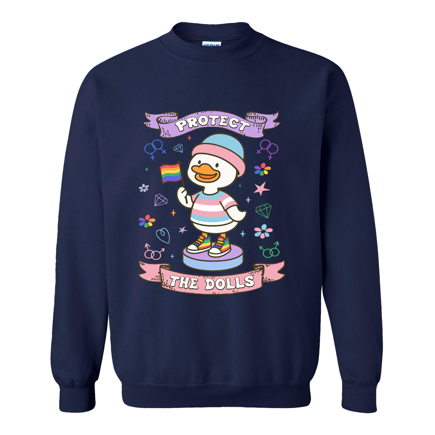 Protect The Dolls Sweatshirt,Trans Rights Transgender Pride Feminist Sweatshirt