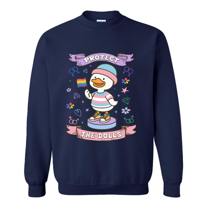 Protect The Dolls Sweatshirt,Trans Rights Transgender Pride Feminist Sweatshirt