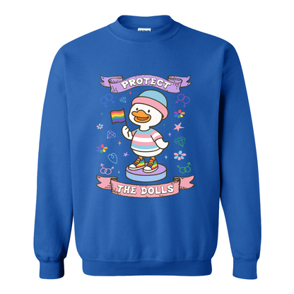 Protect The Dolls Sweatshirt,Trans Rights Transgender Pride Feminist Sweatshirt