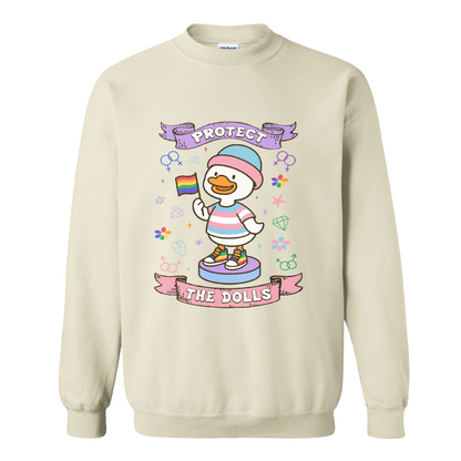 Protect The Dolls Sweatshirt,Trans Rights Transgender Pride Feminist Sweatshirt