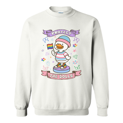 Protect The Dolls Sweatshirt,Trans Rights Transgender Pride Feminist Sweatshirt