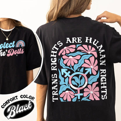 Protect The Dolls Comfort Colors Shirt,Trans Rights Transgender Pride Feminist Shirt